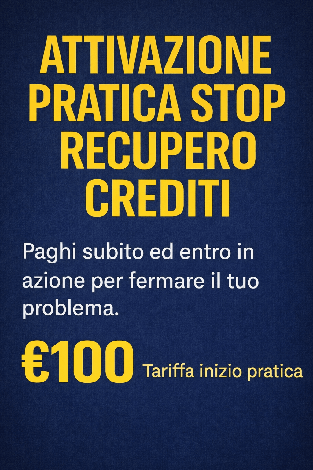 ATTIVAZIONE  PRATICA STOPRECUPEROCREDITI